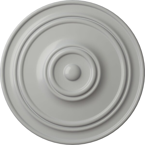Ekena Millwork Classic Ceiling Medallion (For Canopies up to 5 1/2"), Hand-Painted Frost, 21 7/8"OD x 2 3/8"P CM22CLFRF - main